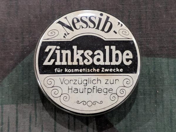 Vintage 1930s Pre-WWII German Nessib Zinksalbe Skin Cream Tin