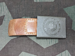 WWII German 1936 Aluminum Army Buckle 95%+ Original Paint