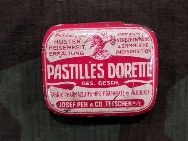 Original Pre-WWII 1930s German Pill Tin Pastilles Dorette