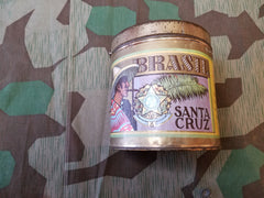 Original Pre-WWII German Big 50 Cigar Tin Brasil Santa Cruz