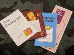 Original Set of German Knorr Advertisements / Recipes from 1939