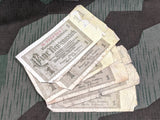 Original WWII German 1 Reichsmark Banknotes Money