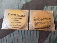 Original Gas Mask Spare Lenses 1944