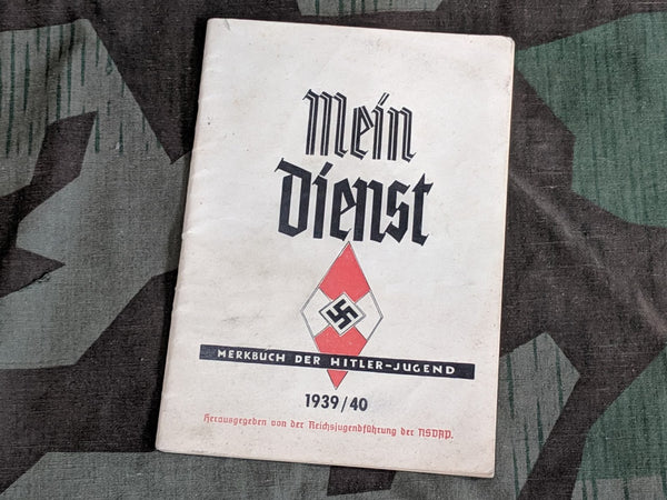 Original WWII German HJ Day Planner 1939/1940