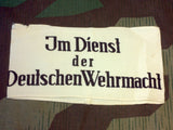 Original WWII German Hiwi Armband - Im Dienst die Deutschen Wehrmacht