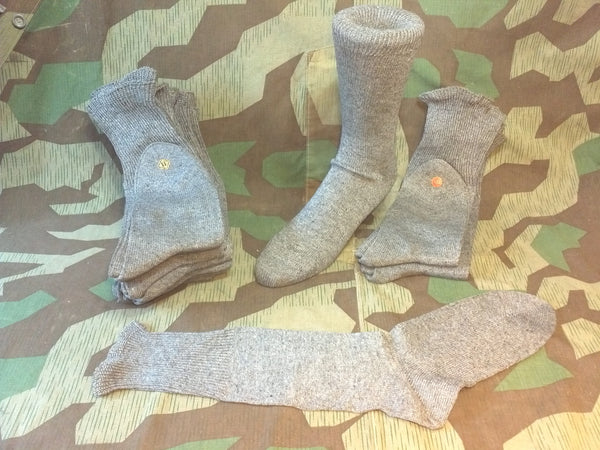 Original WWII German Light Gray Socks