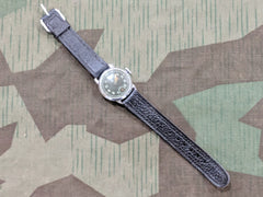 WWII 1940's THIEL German Military Soldier Wrist Watch Black