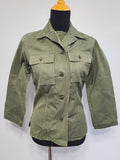 Original WWII Women's HBT Uniform Shirt (Size S) WAC, Nurse, ANC