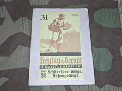 Postwar German Hiking Map
