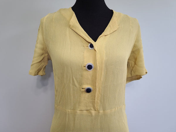 Yellow Summer Dress <br> (B-38" W-31" H-35")