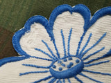 "Nun ist er hinaus in die weite Welt" Embroidered Cloth