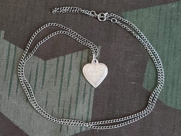 "Ich Hab Dich Lieb" Heart Necklace