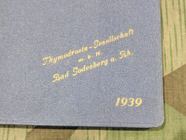 1939 Day Planner from a Medicine Company