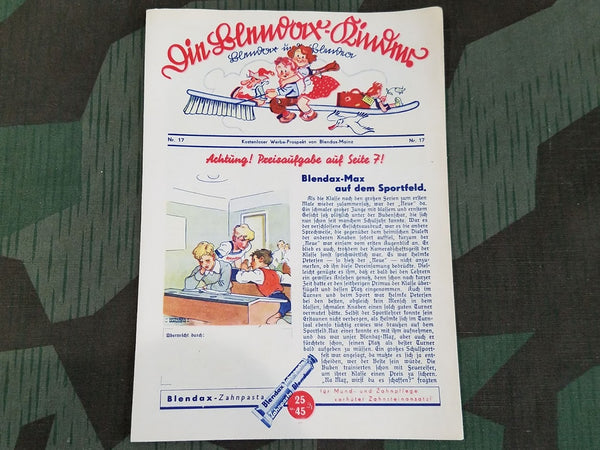 Vintage 1930s German Blendax Toothpaste Advertisement Leaflet
