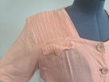 Pink Button Down Dress <br> (B-46" W-37" H-46")