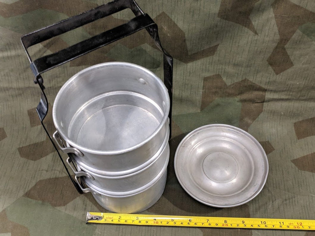 Stacking Aluminum Pots with Metal Handle