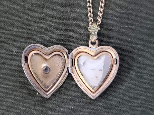 US Navy Heart Locket Necklace with Picture