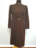 Dyed Brown Wool Coat <br> (B-39" W-38")