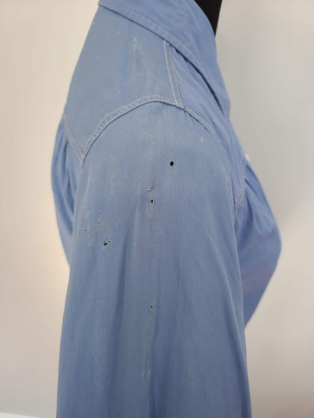 WAVES Reserve Blue Blouse (as-is) <br> (B-34" W-29")