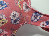 Pink Flower Long Sleeve Dress <br> (B-38" W-33" H-44")