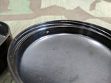 Brown / Red Bakelite Round Container