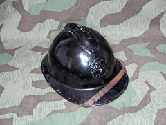 WWII Belgian Gendarmerie Helmet Named