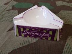 Pre-WWII 1930s German Fromms Condom Triangular Ashtray