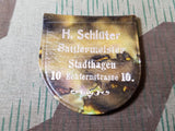 Pre-WWII German H. Schlüter Saddle Maker Advertsing Mirror