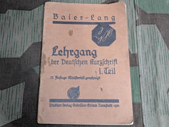 Pre-WWII German Lehrgang der Deutschen Kurzschrift Shorthand Book 1934