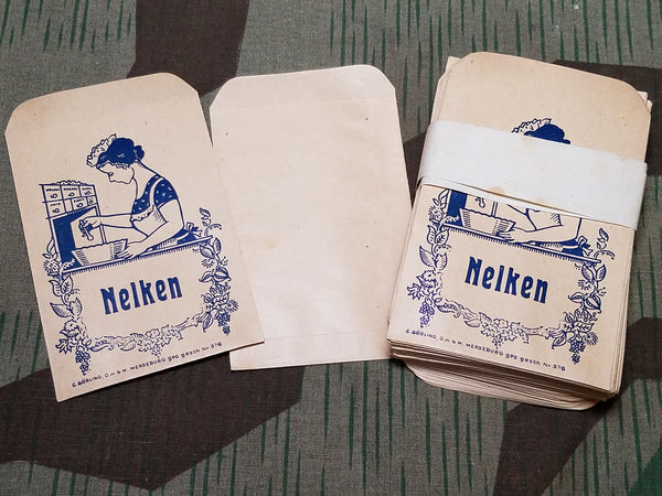 Pre-WWII German Nelken Cloves Spice Envelopes (Set of 3)
