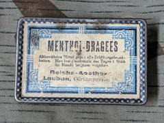 Pre-WWII German Reichs Apotheke Menthol Lozenge Tin