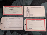 Pre-WWII German Reichsbahn Train Luggage Tags (Set of 4) Dresden