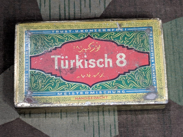Pre-WWII German Türkisch 8 Cigarette Tin