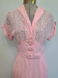 Pink Lace Dress <br> (B-32" W-24.5" H-36")