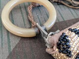 Black and Gold Beaded Handbag D.R.P.