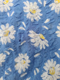 Seersucker Flower Print Dress <br> (B-43" W-36" H-44")