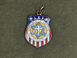 AEF Comrades in Service WWI Veterans Association Charm (folded into the American Legion)