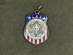 AEF Comrades in Service WWI Veterans Association Charm (folded into the American Legion)