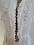 White Button Down Dress <br> (B-36" W-26" H-34")