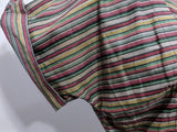 Striped Dress with Rhinestone Buttons <br> (B-37.5" W-28" H-42")