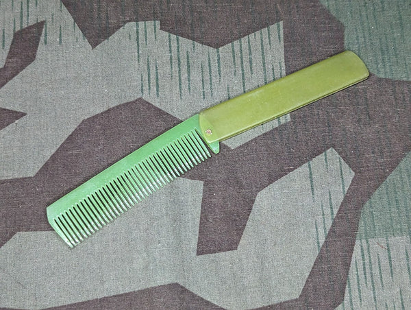 German Folding Pocket Comb Green