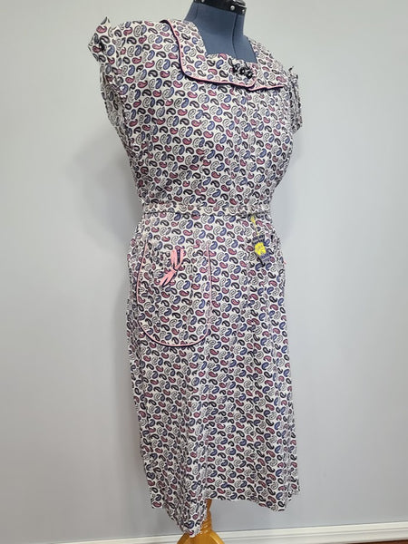 Paisley Print Dress with Original Tags <br> (B-45" W-39.5" H-48.5")