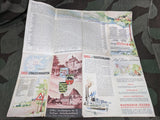 Shell Original Map of Saxony Sachsen and Mitteldeutschland