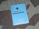 Original Blue Cover Feldgesangbuch Evangelical Song Book
