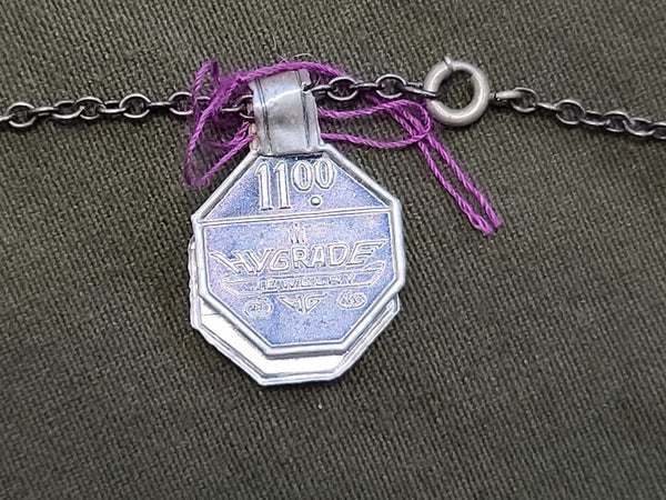 Sterling Army Sweetheart Necklace with Original Tag