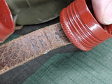 Red Enamel Canteen w/ Green Painted Cup RFI 1943 Unissued