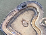 Red, White and Blue Heart Locket Engraved