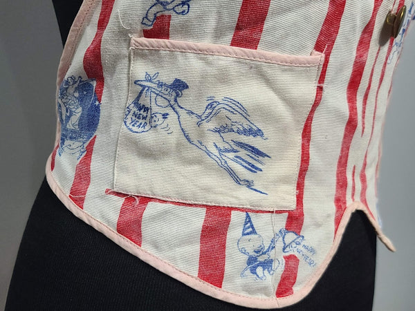 Novelty Print Happy New Year Vest