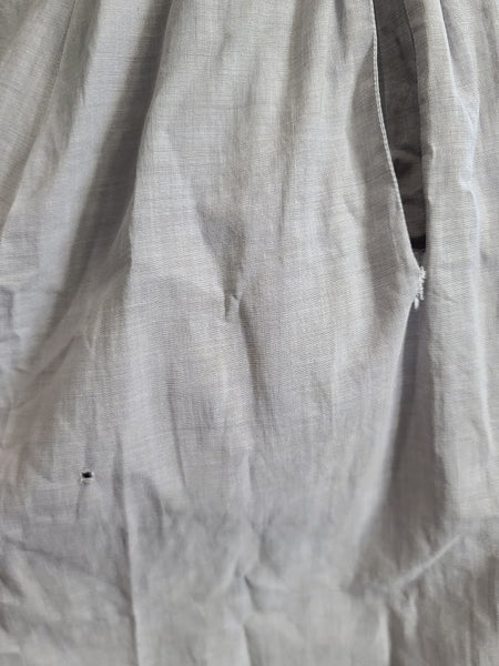 Gray Dress with Embroidered Ribbon <br> (B-37" W-28" H-42")