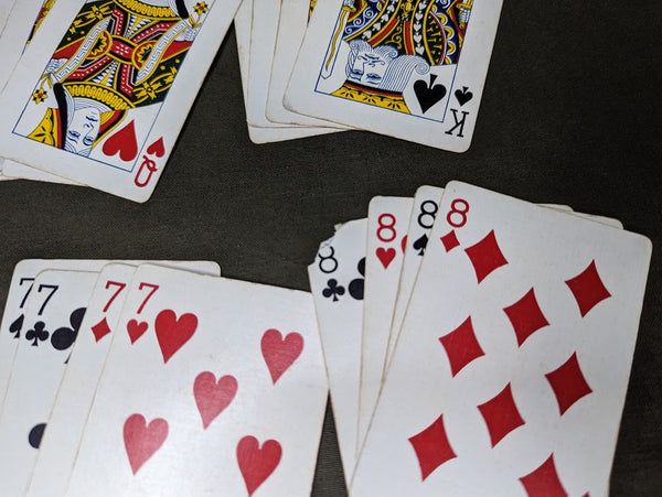 Army & Navy Playing Cards WWII